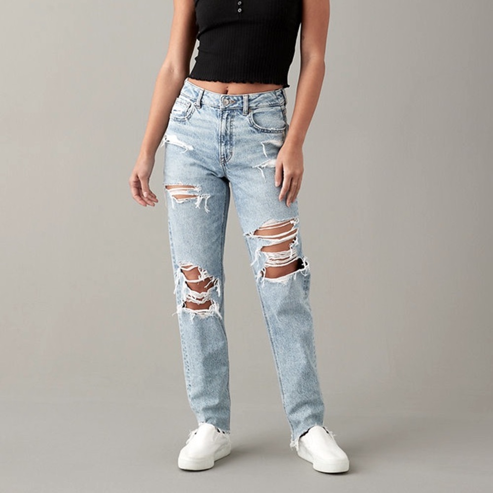 American Eagle Outfitters| TWO PAIRS|Bleached Denim Skinny Ripped Jeans|Size 00